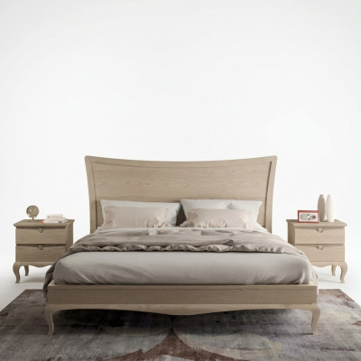 Design meubelen Modern Luxe Bed 2x Nachtkastje Slaapkamer Set 3-delig. Nieuw