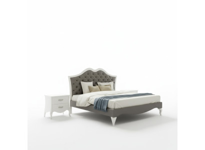 Bedroom set bed 2x bedside table Modern Italian furniture 3 pieces.