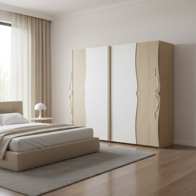 Echt houten kledingkast houten kast kast slaapkamer meubels Italië