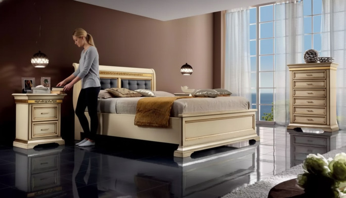 Compleet slaapkamerontwerp Modern Luxe bed 2x nachtkastjes ladekast