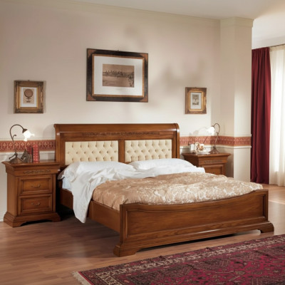 Slaapkamer Compleet Bed 2x Nachtkastjes Set Luxe Meubels 3-delig Bruin