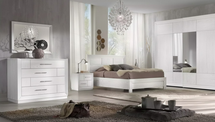Luxe Compleet Slaapkamer Set Bed 2x Nachtkastjes Kledingkast