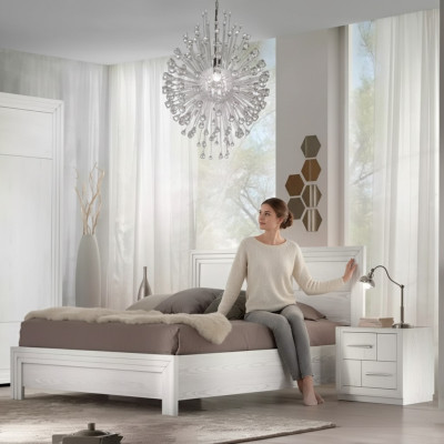 Design slaapkamer 3-delige set, bed 2x nachtkastjes Modern Luxe Meubelset Nieuw