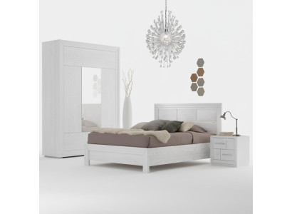Design slaapkamer 3-delige set, bed 2x nachtkastjes Modern Luxe Meubelset Nieuw