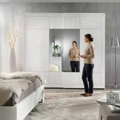 Kledingkast Wit Kast Hout Slaapkamer Design Modern Meubels Nieuw