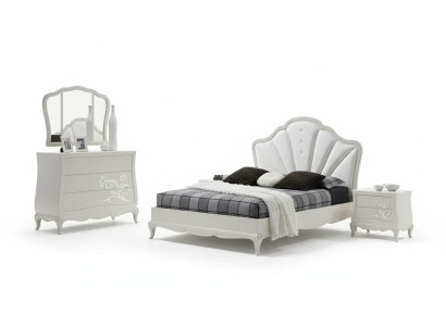 Luxe slaapkamer set 5-delig. Bed 2x nachtkastjes commode designmeubels