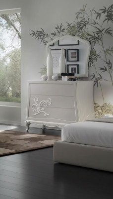 Luxe dressoir met spiegel Dressoir console Hout Modern design Grijs