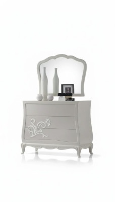 Luxe dressoir met spiegel Dressoir console Hout Modern design Grijs
