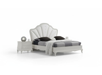 Slaapkamer 3-delige set Bed 2x Nachtkastjes Modern Design Grijs Bedden