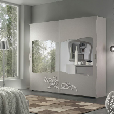 Kledingkast Luxe kast Houten meubels voor slaapkamer Grijs Modern