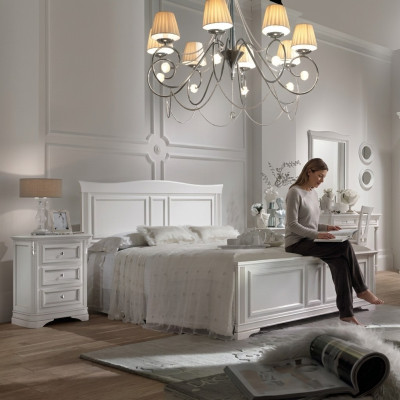 Compleet slaapkamerbed 2x nachtkastjes 3-delig sets designer luxe