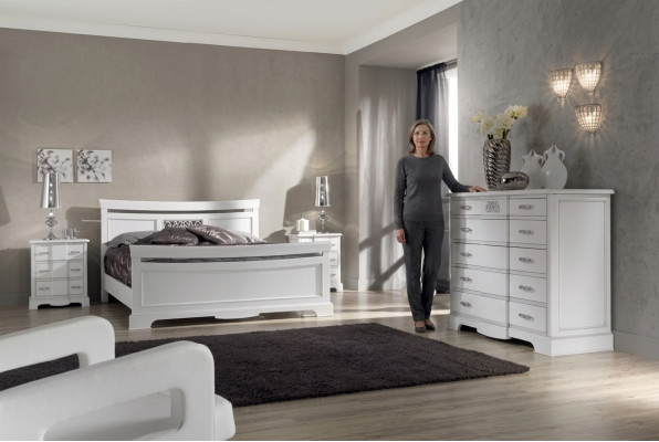 Bed 2x Nightstands 4-piece Bedroom Set Modern Luxury Bedroom New  Bed 2x Nachtkastjes 4-delige Slaapkamerset Moderne Luxe Slaapkamer Nieuw
