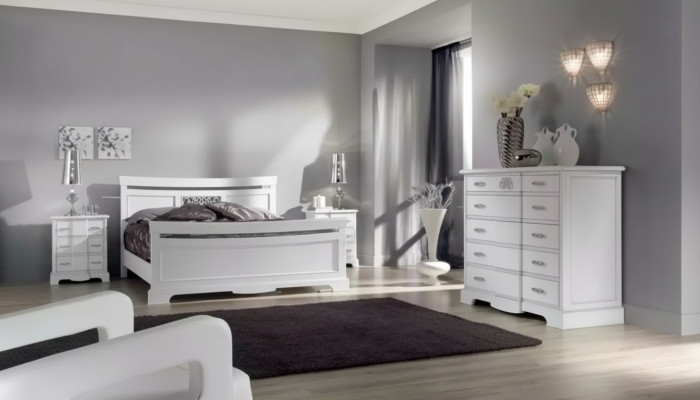 Bed 2x Nightstands 4-piece Bedroom Set Modern Luxury Bedroom New  Bed 2x Nachtkastjes 4-delige Slaapkamerset Moderne Luxe Slaapkamer Nieuw