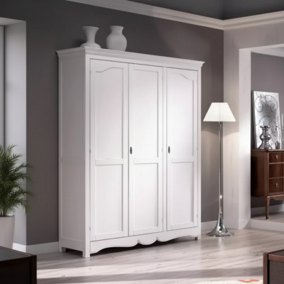 Kledingkast Houten kast Kast Slaapkamer Luxe Meubels Wit Nieuw