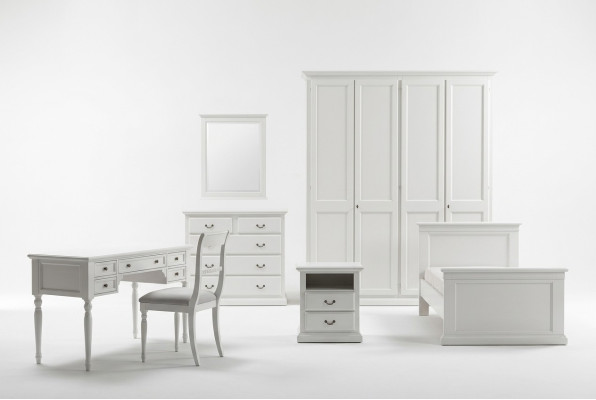 Jeugdkinderkamer set slaapkamer modern bed nachtkastje tafel 5-delig.