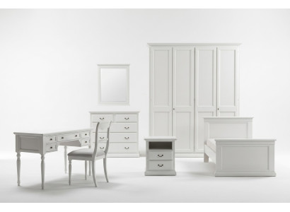 Jeugdkinderkamer set slaapkamer modern bed nachtkastje tafel 5-delig.