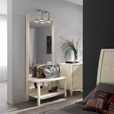Staande spiegel Ontwerp spiegel Italiaanse slaapkamer Hout Staande Muur