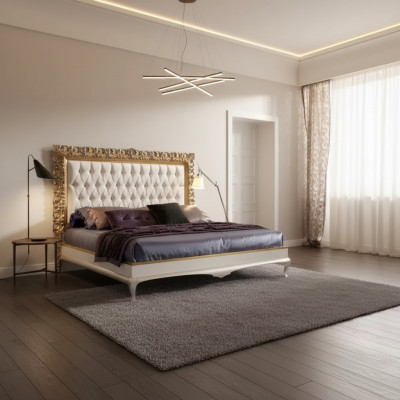 Bed Luxe Bedframe Hout Slaapkamer Dubbel Italiaanse meubels Nieuw