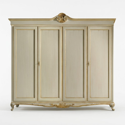 Klassieke meubels plank kast slaapkamer Italiaans ontwerp hout nieuw