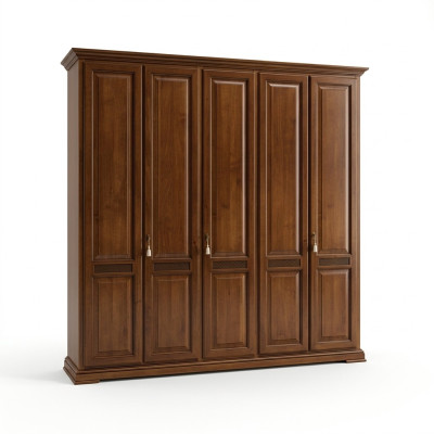 Klassieke kledingkast Meubels Kasten Slaapkamer Ontwerp Bruin Nieuw