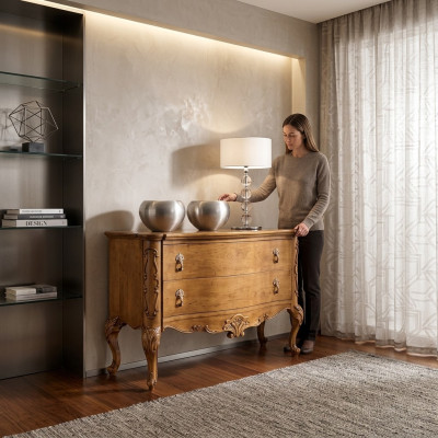 Ladenkast Luxe Meubel Ontwerp Hout Slaapkamer Houten Kast Bruin Nieuw
