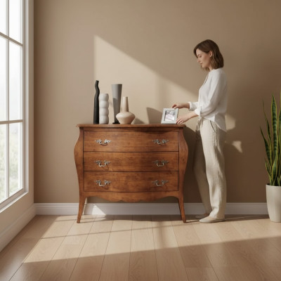 Ontwerp meubels ladekast kast bruin luxe hout Italiaanse meubelen nieuw