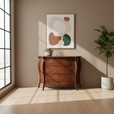Ladenkast Bruin Italiaanse Stijl Houten Meubels Klassiek Meubelontwerp Nieuw
