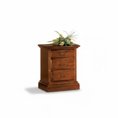 Nachtkastje Ontwerp Tafel Meubels Hout Slaapkamer Bijzettafel Bruin Nieuw