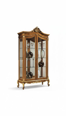 Glazen kast Vitrine Meubels Houten kast Vitrines Luxe kast Hout Nieuw