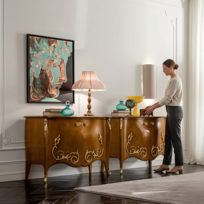 Dressoir Houten kast Ladenkast Kasten Meubels Italiaanse inrichting