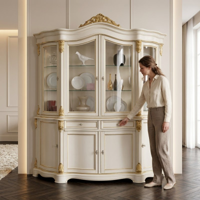 Vitrine Italiaanse luxemeubels Vitrines dressoir kast glasontwerp