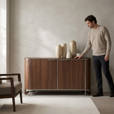 Dressoir Designer Luxe Kasten Ladenkast Bruin Klassiek Ontwerp Nieuw