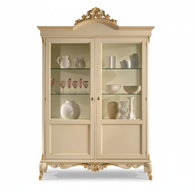 Ontwerp houten kast vitrinekasten Italiaanse stijl meubels dressoir