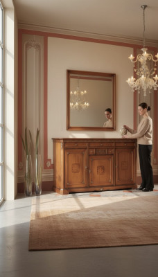 Klassieke kast Massief houten meubels dressoir Italiaanse inrichting
