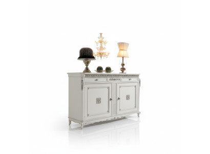 Dressoir Luxe Kasten Woonkamer Hout Wit Klassieke Meubels