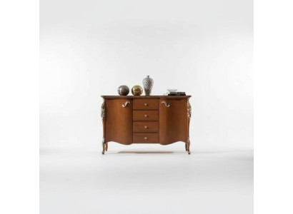 Dressoir Kasten Meubels Massief Italiaanse houten kast Bruin Nieuw