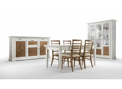 Eetkamer eettafel 4x stoelen set tafel groep 7-delig. Set Klassiek