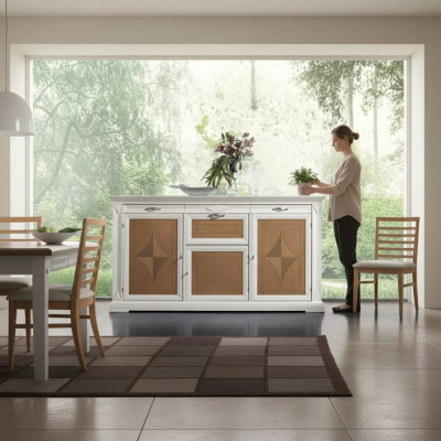 Sideboard Klassischer Schrank Holz Möbel Italienische Einrichtung Neu  Dressoir Klassieke kast Houten meubels Italiaanse inrichting Nieuw