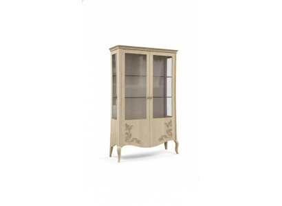 Vitrine Hout Luxe Klassiek Dressoir Ontwerp Meubels Italiaans Beige