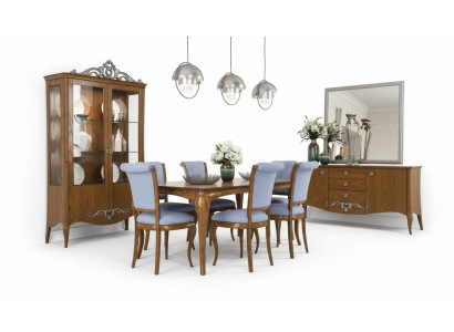 Eetkamerset met tafel, 6 stoelen, design dressoir meubels luxe nieuw