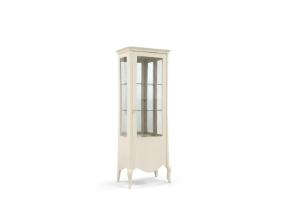 Vitrine dressoir Luxe glazen kasten Wit houten design meubels Nieuw