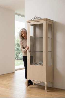 Vitrinekast Woonkamer Kasten Dressoir Italiaanse Meubels Hout
