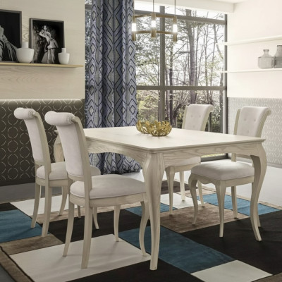 Eetkamertafel Eettafel 4x Stoelset Tafels Stoelen Set 5-delig Meubilair