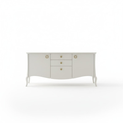 Italiaanse meubels dressoir ladenkast luxe inrichting woonkamer hout