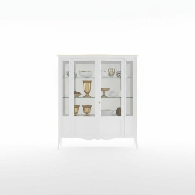 Vitrine Italiaanse luxe woonkamer meubels kast klassieke stijl hout