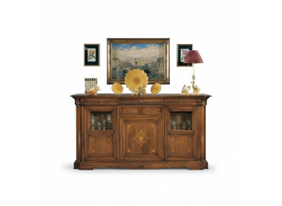Sideboard woonkamer commode met laden houten kast bruin nieuw