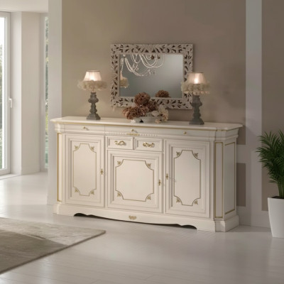 Ladenkast Dressoir Kast Hout Laden Italiaanse meubelen Massief Nieuw