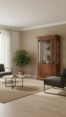 Woonkamer Luxe Vitrine Vitrinekast Hout Italiaanse Stijl Meubels