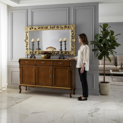 Dressoir hout Italiaanse stijl meubels luxueuze ladestoel stijl klassiek nieuw