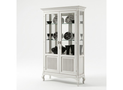 Vitrine Buffet Vitrines Luxe Glas Kast Hout Ontwerp Meubels Italië